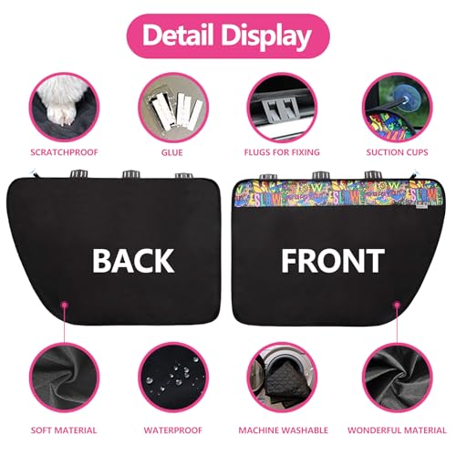 2 protectores de puerta de automóvil para perros y mascotas,