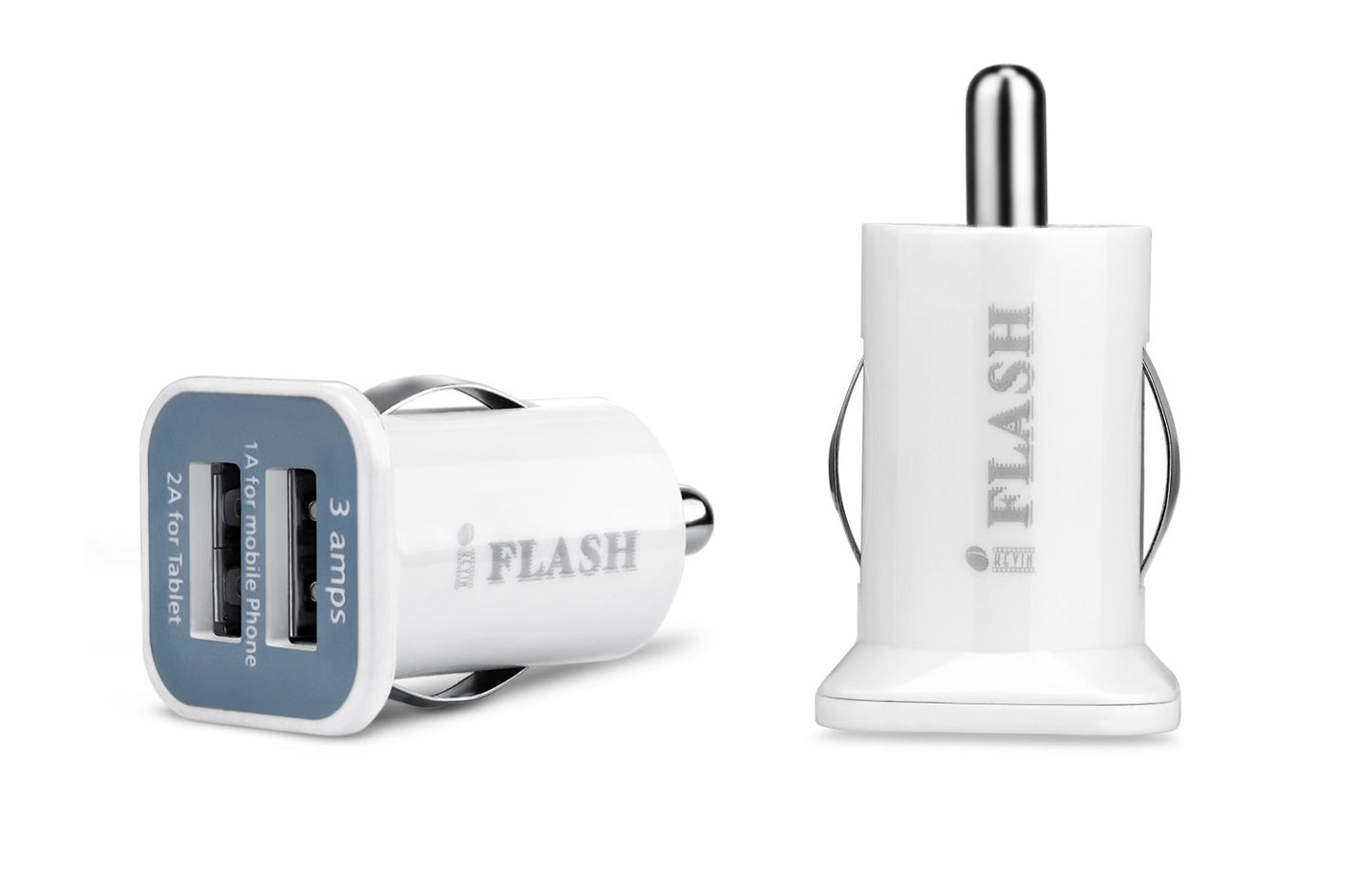 iFlash Adaptador de cargador dual USB para encendedor de coc