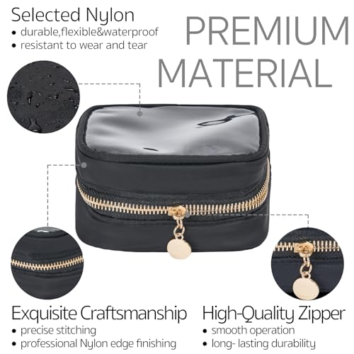 Bolsa de cosméticos transparente, mini bolsa de maquillaje p