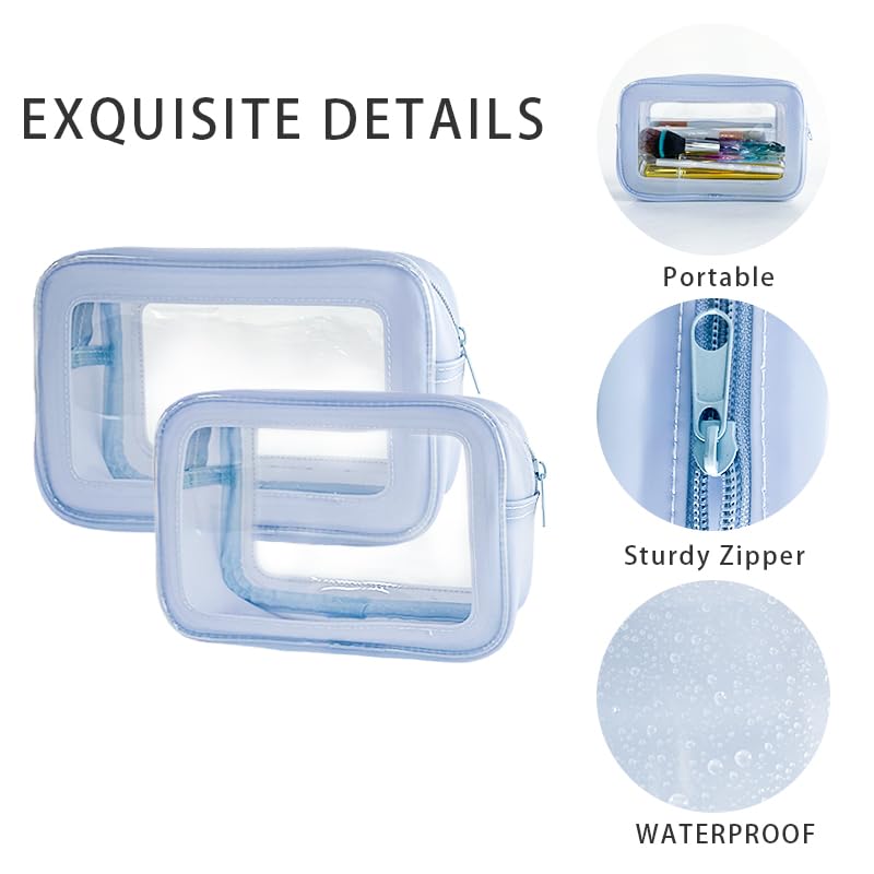 ONEART Bolsa de aseo de maquillaje transparente, organizador