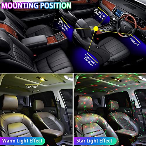 1797 Luces LED inalámbricas para coche, sensor automático, U