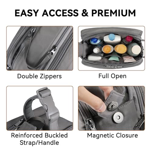 Voova Neceser de viaje para hombres y mujeres, kit de Dopp c