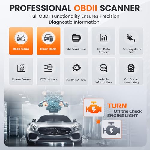 ANCEL AD410 Pro 2 en 1 OBD2 escáner y probador de batería -