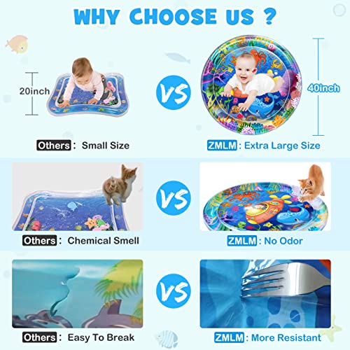 ZMLM Alfombrilla de agua extra grande para bebé, juguetes para bebés,