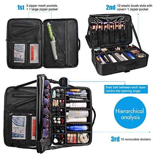 Travelmall Estuche profesional organizador de maquillaje de