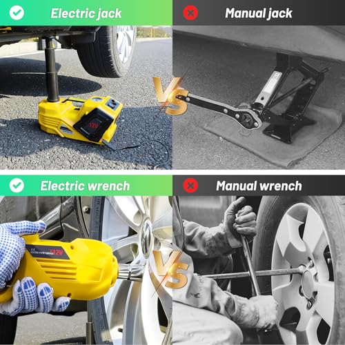 ZAISHANG - Gato eléctrico para automóvil de 5 toneladas y 12