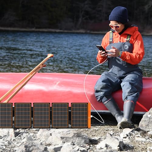 FlexSolar Cargadores de paneles solares portátiles de 60 W c