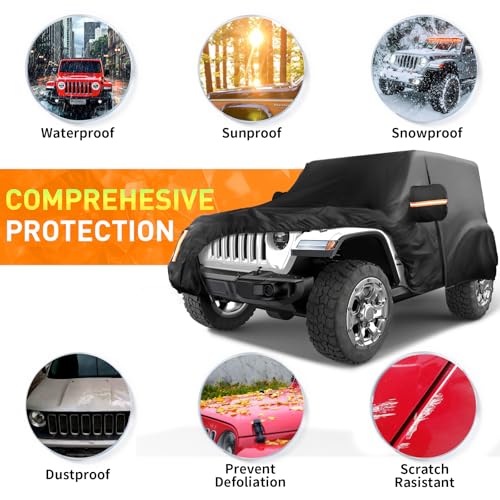 Funda impermeable para automóvil compatible con Jeep Wrangle