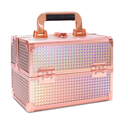 Estuches de tren cosméticos, Oro Rosa, Moda