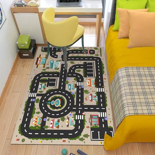 Alfombra análoga ABC para niños, alfombra de juego para sala