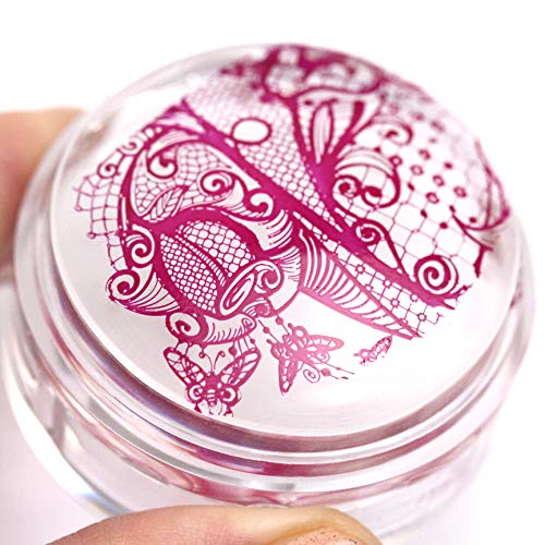 Whats Up Nails - Sello y raspador transparente ampliado para