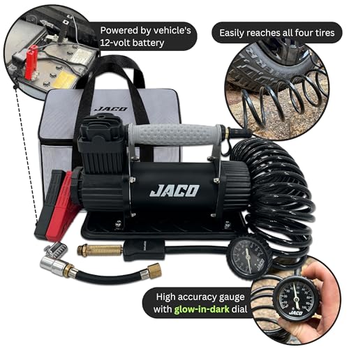 JACO 4X4 TrailPro - Compresor de aire portátil resistente, 3