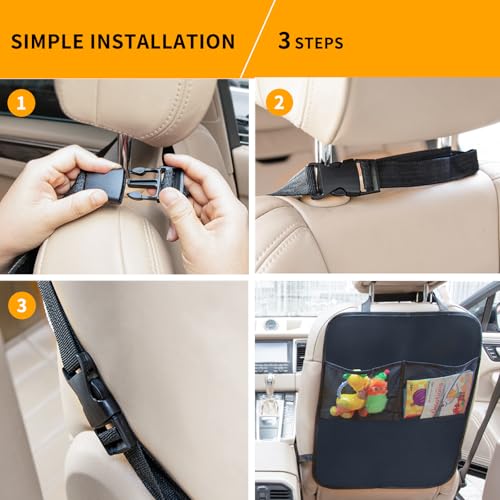 Alfombrillas con organizador – Paquete de 2 fundas protector