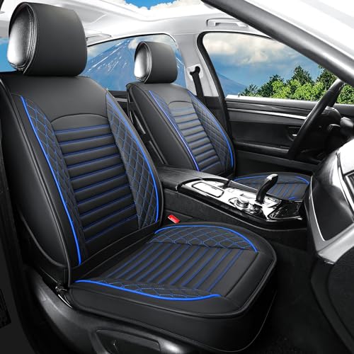 Fundas de asiento de cuero para automóviles, juego completo
