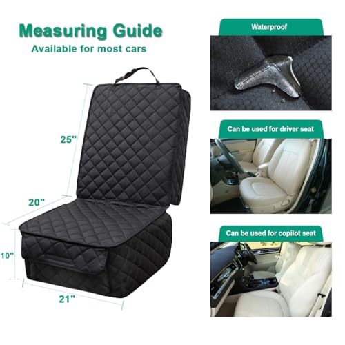 Funda impermeable para asiento delantero de perro, antidesli