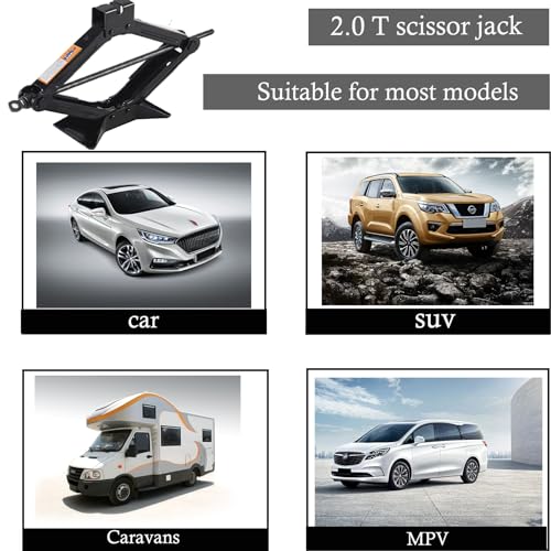 Gato de tijera para automóvil | Gato de tijera - 2.0 tonelad