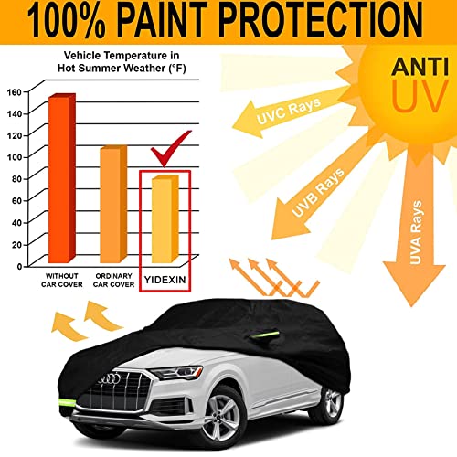 YIXIN Fundas impermeables 210T para Audi Q7 SUV 2005-2024, s