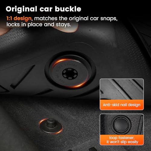 KMF Custom Fit Floor Mats for Nissan Kicks 2025, All Weather