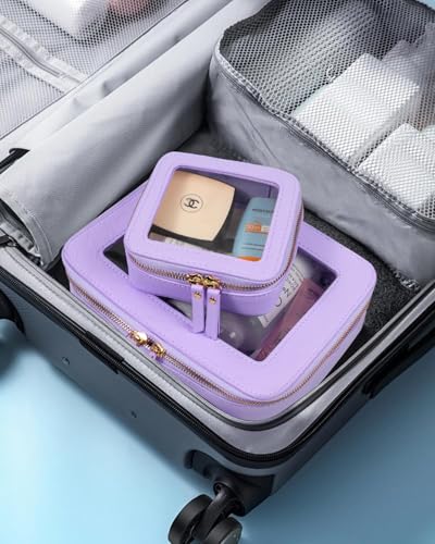 Bolsa de maquillaje transparente, pequeña bolsa de maquillaj
