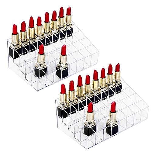 HBlife Paquete de 2 soportes para lápiz labial, 40 espacios