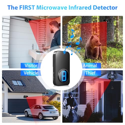 Alarma de entrada inalámbrica, sensor de movimiento y detect