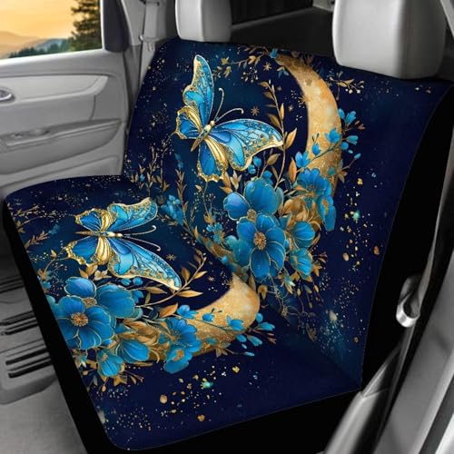 KEIAHUAN Fundas de asiento de coche con diseño de mariposa a