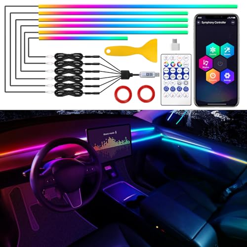 Tesla Model 3/Y/S/X Dreamcolor - Tira de luz LED de acrílico