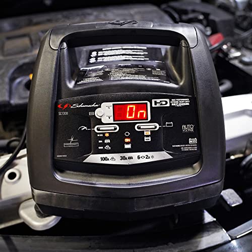 Schumacher Electric Cargador de batería y arrancador de moto
