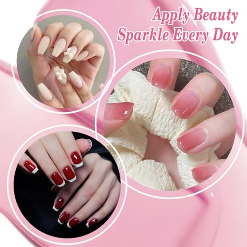 Allstarry Esmalte de uñas de gel de baño de burbujas, esmalt