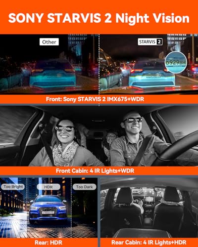 Vantrue N5 4 canales WiFi 360° todos los lados Dash Cam, STA