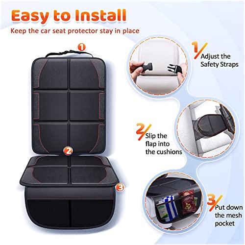 Gimars Protector de asiento de automóvil, 2 unidades, tela 6