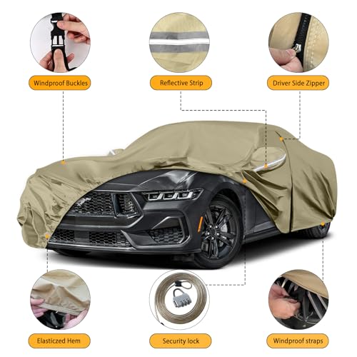 Fundas impermeables para automóvil de repuesto para Ford Mus