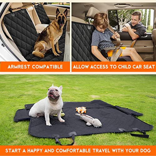 Funda de asiento de coche para perro, funda de asiento trase