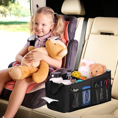 HEYSKAY Organizador de coche para asiento trasero con caja d