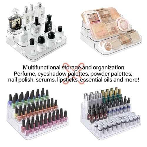 Organizador de esmalte de uñas, soporte de exhibición de acr