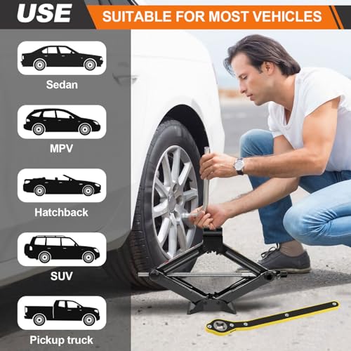 Kit de gato de automóvil para automóvil, SUV, camión, gato d