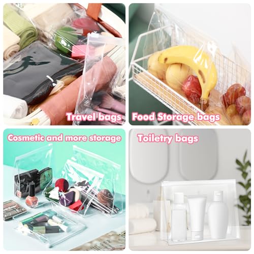 Circloophs Mini bolsas organizadoras de maquillaje transpare