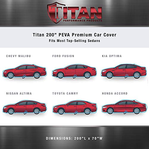 Titan - Funda de automóvil PEVA multicapa prémium para sedan