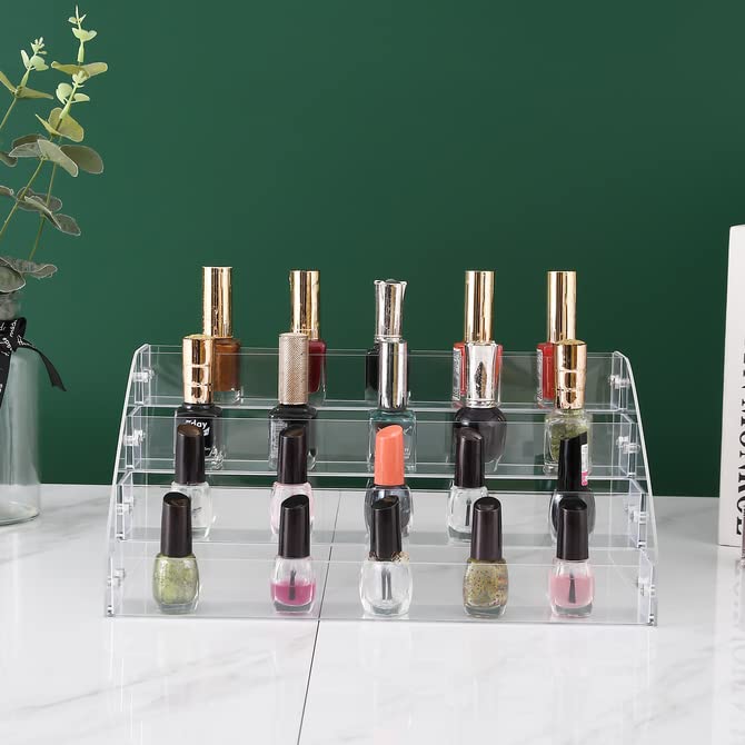Yebeauty Organizador de exhibición de esmalte de uñas transp