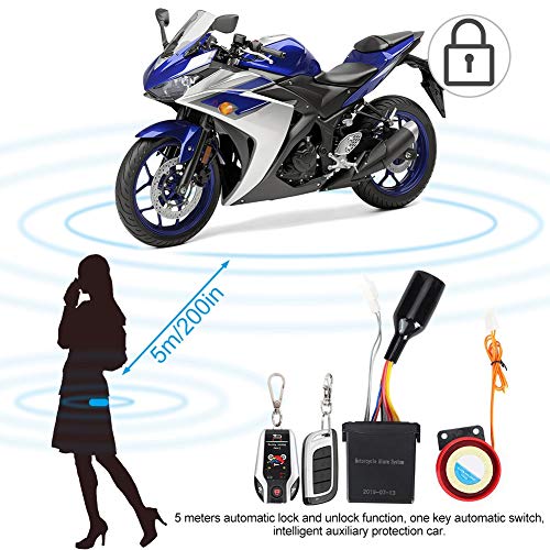Acouto Sistema de alarma de motocicleta antirrobo, sistema d