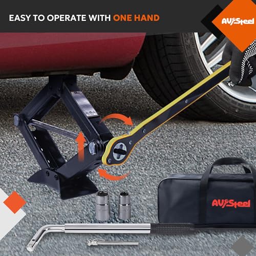 Gato de tijera para coche de 3 toneladas (6614 libras) Kit d