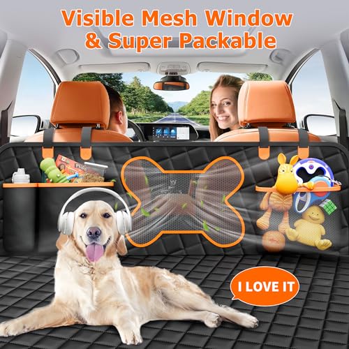 Extensor de asiento trasero para perros, parte inferior dura