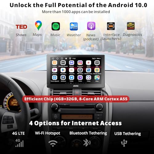 ATOTO P9 7 pulgadas QLED Android Digital Media Receptores, 4