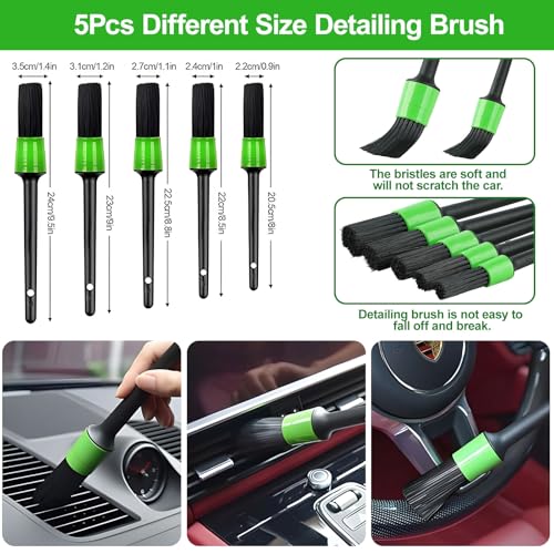 Kit de 25 piezas de detalles para interiores de automóvil, j