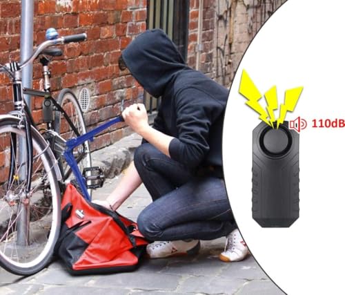 POCREATION 115Db alarma de seguridad de la motocicleta, Sens