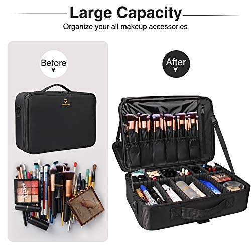 Travelmall Estuche profesional organizador de maquillaje de