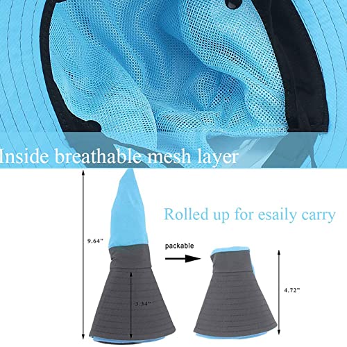 ZOORON Sombrero de safari para cola de caballo para mujer, a