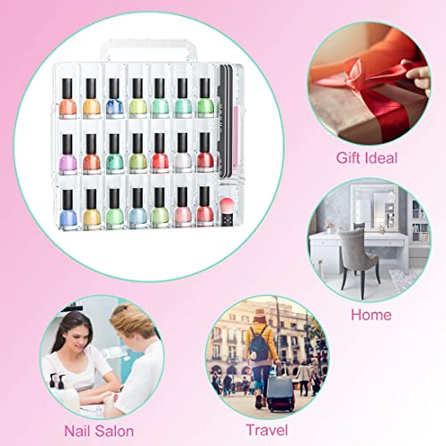 JIASHENG Estuche organizador de esmalte de uñas para 48 bote