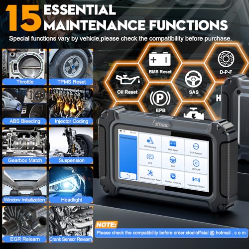 XTOOL Escáner D5S OBD2 - Lector de código 2025 para automóvi