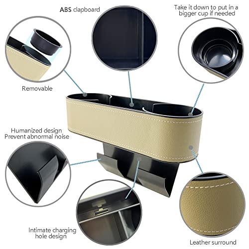 Portavasos para organizador de espacio de asiento de automóv